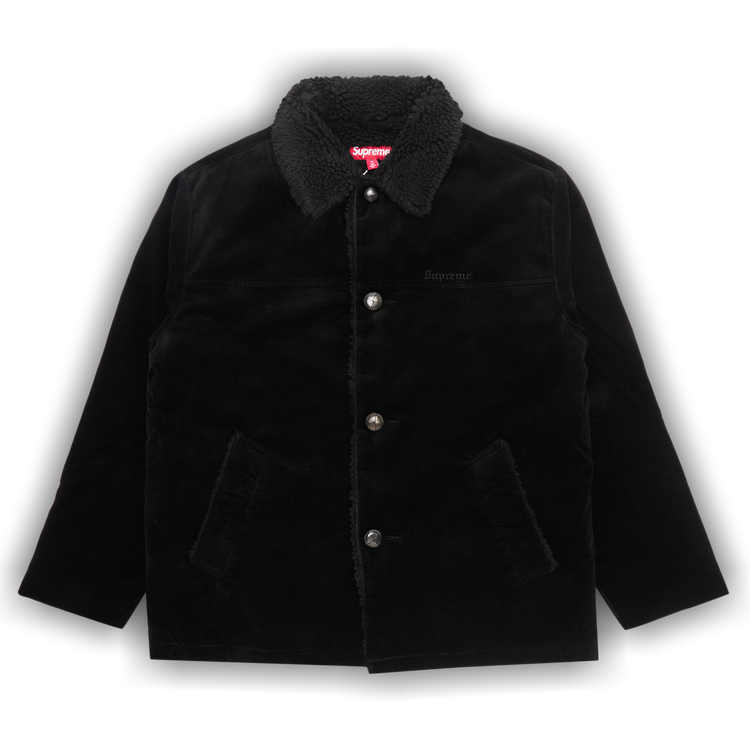 Buy Supreme Kindermann Uncut Corduroy Car Coat 'Black' - FW24J94