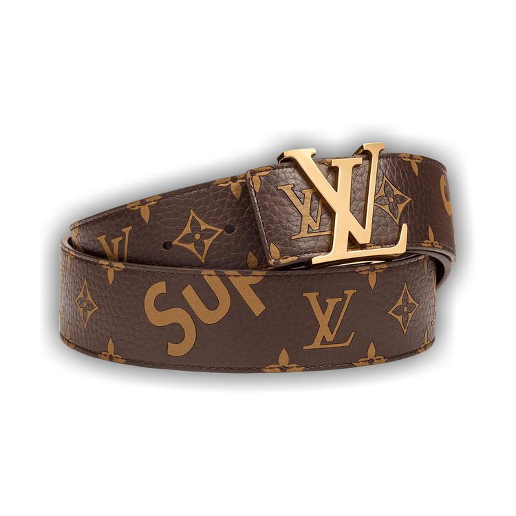 Buy Louis Vuitton x Supreme Initiales Belt 'Brown' - 00049