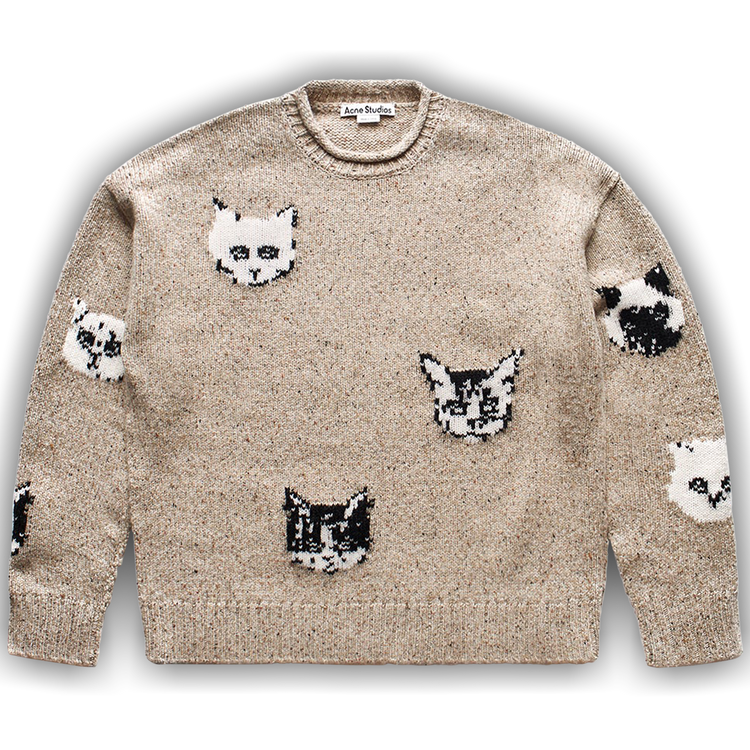 Buy Acne Studios Jacquard Jumper 'Beige' - C60096 GOAT BEIG | GOAT