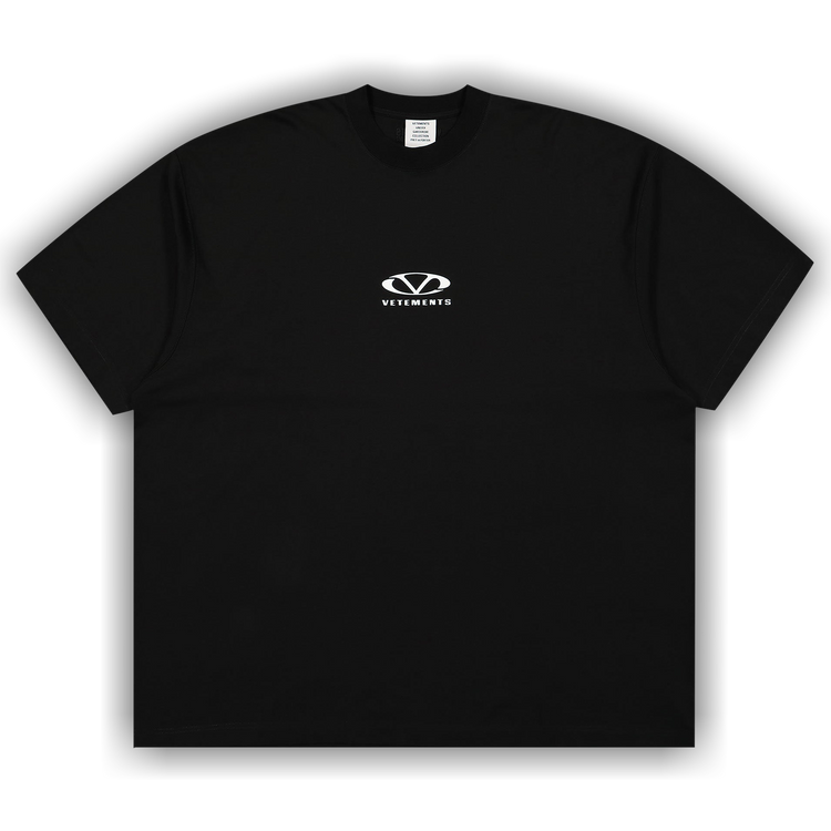 Tシャツ・カットソー VETEMENTS 'Oval Logo' T-shirt White UA66TR605W VETEMENTS White Oval Logo Cut-Out T-shirt Vetements