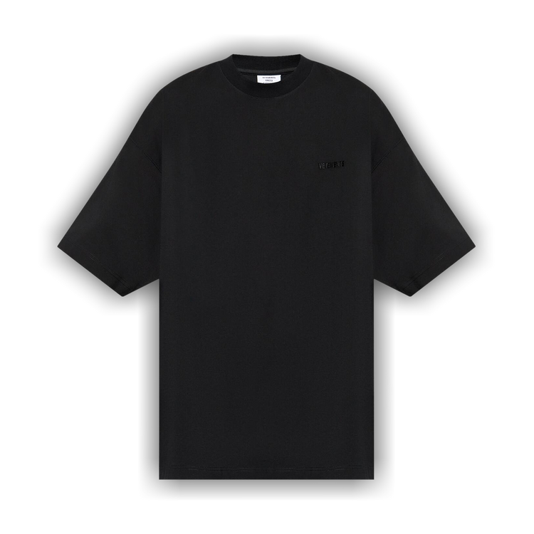 Buy Vetements Embroidered Logo Oversized T-Shirt 'Black