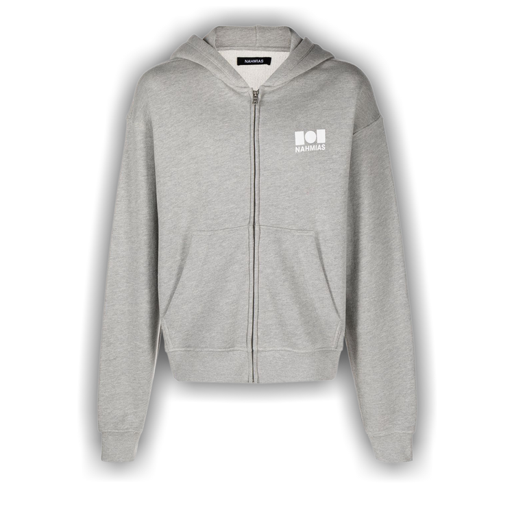 トップス MARTY SUPREME NAHMIAS ZIP HOODIE GREY NAHMIAS x Marty Supreme A24 Zip Up Hoodie Heather Grey Men's