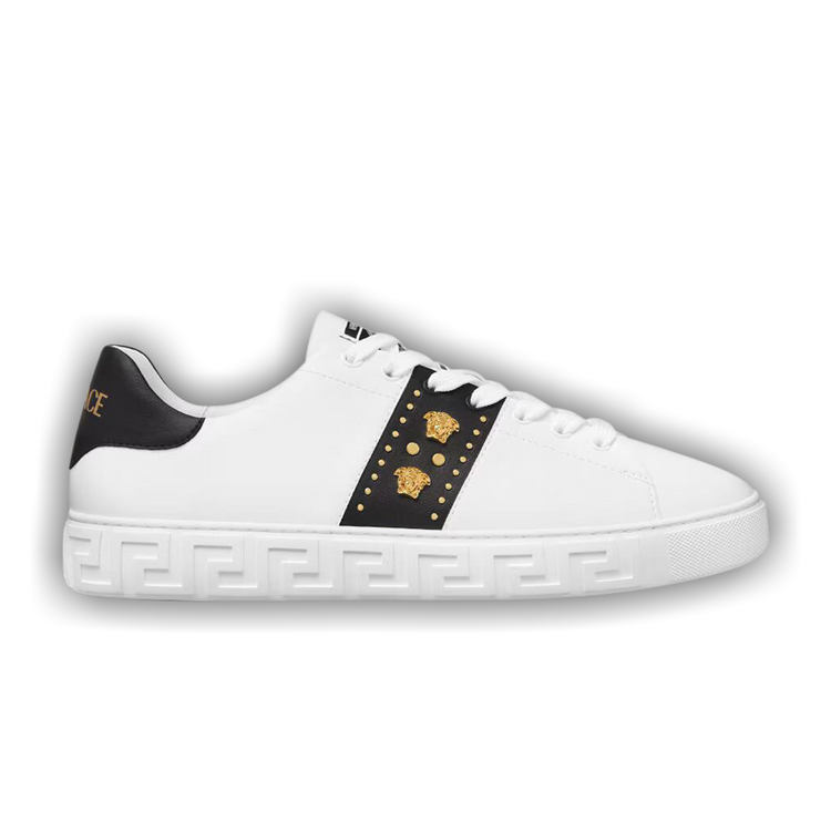 Buy Versace Greca Sneaker 'Studded Greek - White' - 1014460