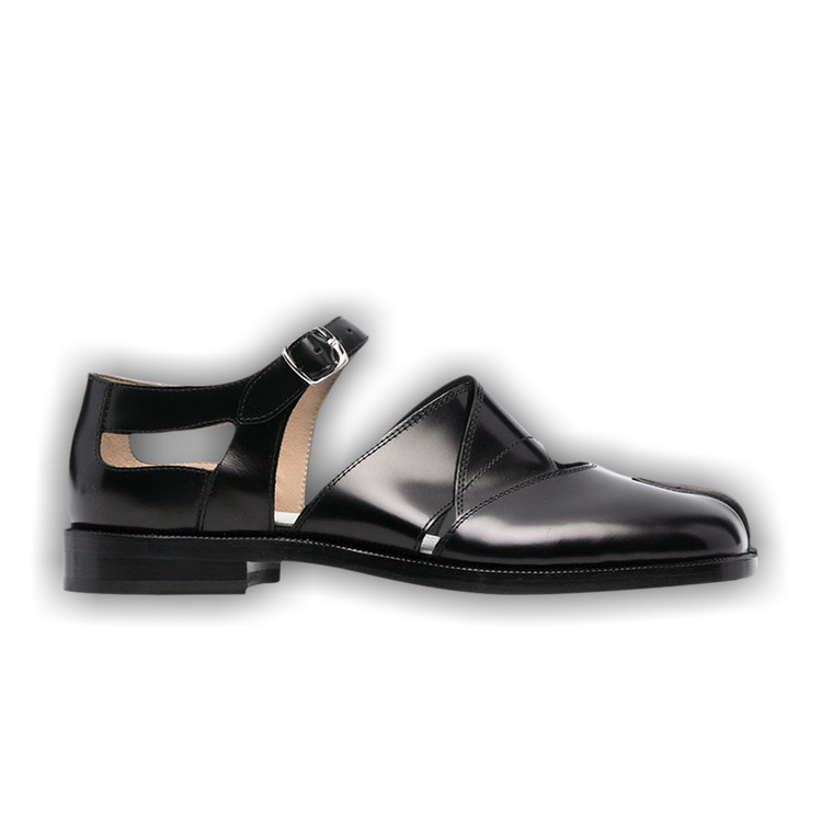 Maison Margiela Tabi Leather Sandals Baptiste Black (Women's