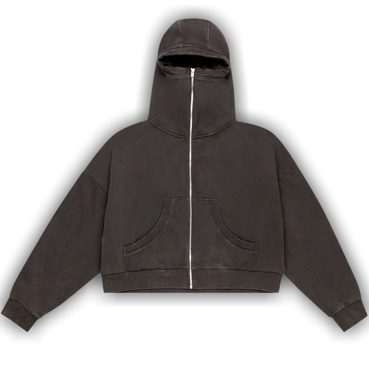 Buy Entire Studios Full Zip Hoodie 'Washed Black' - ES2106WB