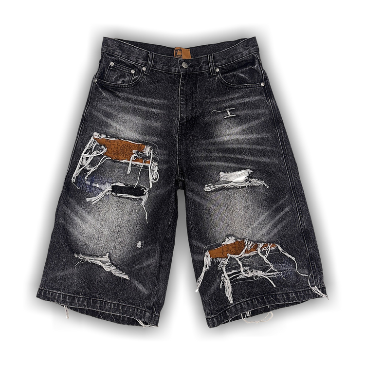 Birth Of  Child Jorts ショーツ Redial 20k Diamond Shorts in Washed Black – Birth Of Royal Child