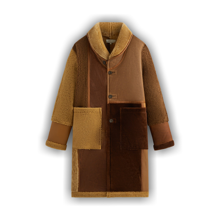 その他 Kith Printed Shearling Short Becker Coat Buy Kith Shearling Patchwork Becker Coat 'Mesa' - KHM010647 263 | GOAT