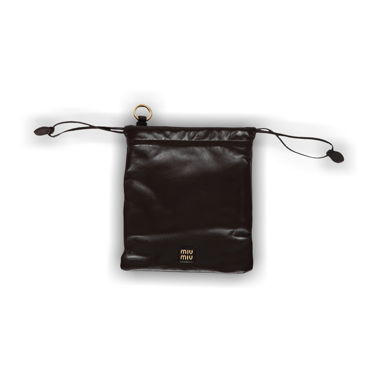 Miu Miu｜ (5NG010 2CSW F0NBL) Buy Miu Miu Nappa Leather Pouch 'Radica' - 5NG010 2CSW F0NBL