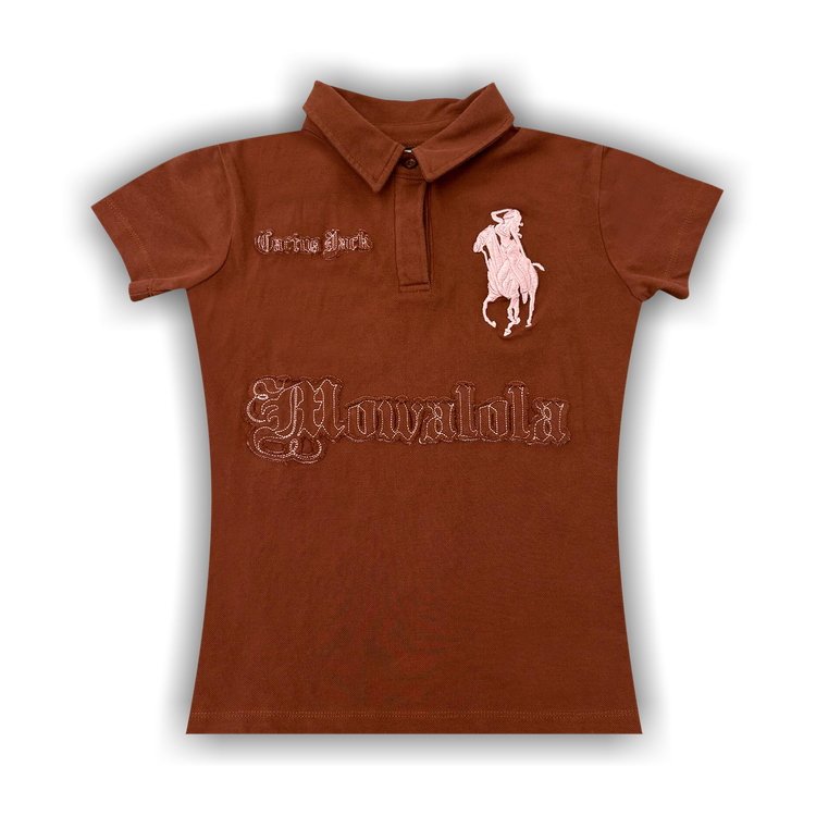 Buy Cactus Jack by Travis Scott x MOWALOLA Houston Polo 'Brown