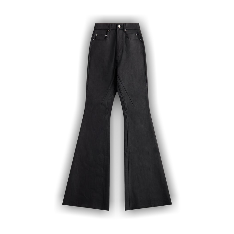 Buy Rick Owens Waxed Bolan Jeans 'Black' - RO02D3329 SMT 09