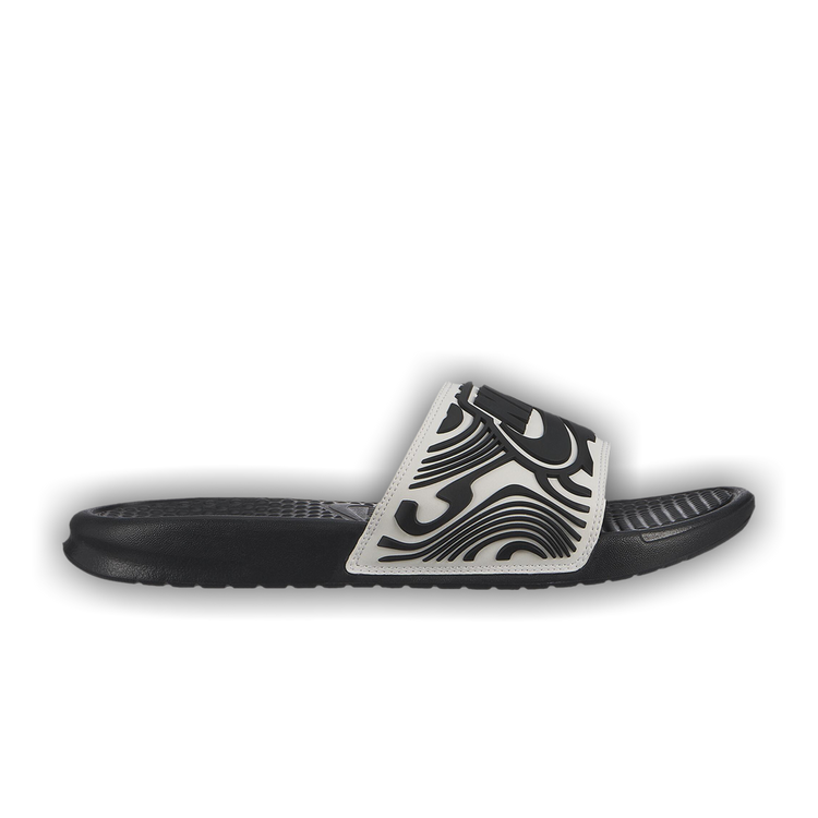 Buy Benassi JDI Slides White Black Abstract AJ6745 100 GOAT