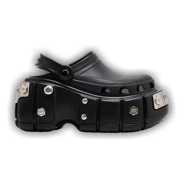 Buy Crocs x Balenciaga Wmns Hardcrocs Slide 'Nero Silver' - 687398