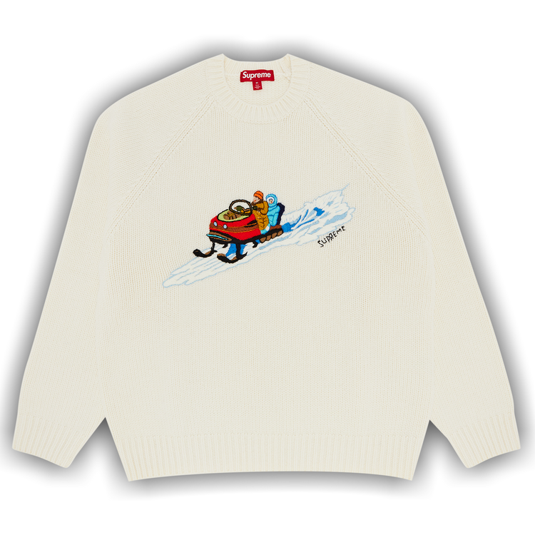 Buy Supreme Snowmobile Sweater 'Stone' - FW24SK18 STONE | GOAT