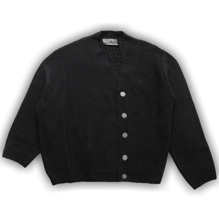 Size xxl Enfants Riches Déprimés Asymmetrical Cable Knit Cardigan 'Black'