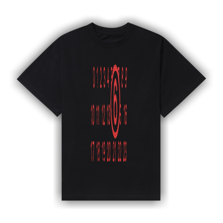mm6 maison margiela Tシャツ Buy MM6 Maison Margiela Numbers T-Shirt 'Black' - S62GD0184 S23588