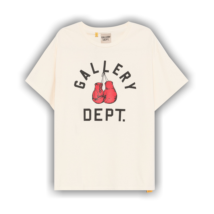 【GALLERY DEPT.】ボクシング マーチ クルーネック Buy Gallery Dept. Boxing Merch Tee 'Cream' - BMT 10075 CREA