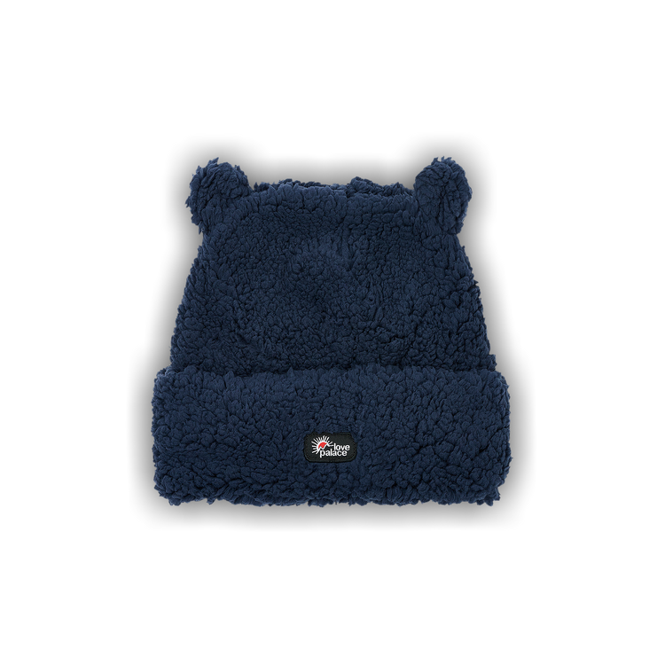 Buy Palace Love Palace Fuzzy Ears Beanie 'Navy' - P27BN053 | GOAT