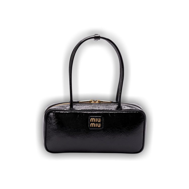 Buy Miu Miu Beau Leather Patchwork Bag 'Black' - 5BB173 ADNT
