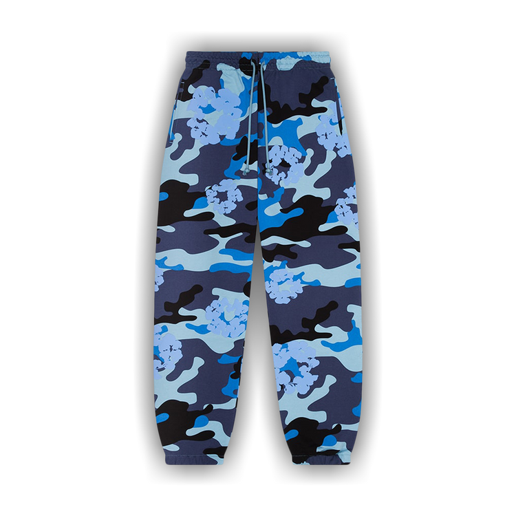 Trvo BLUE CAMO FUR POCKET SWEAT PANTS Camo Trackpants – ONE
