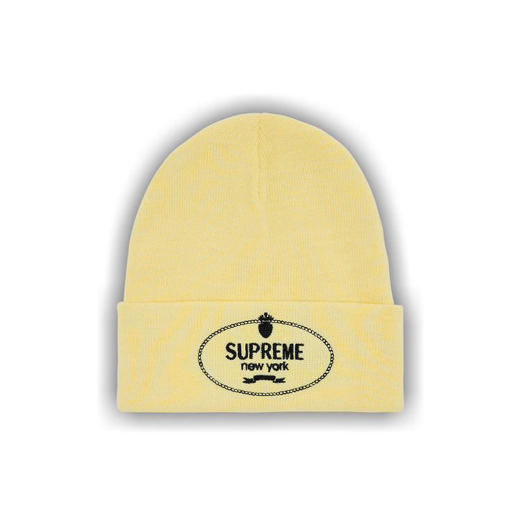 Buy Supreme Crest Beanie 'Light Yellow' - FW24BN82 LIGHT YELLOW | GOAT