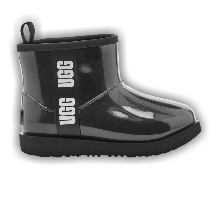 Buy UGG Classic Clear Mini II Boot Kids 'Black' - 1112386K BLK | GOAT