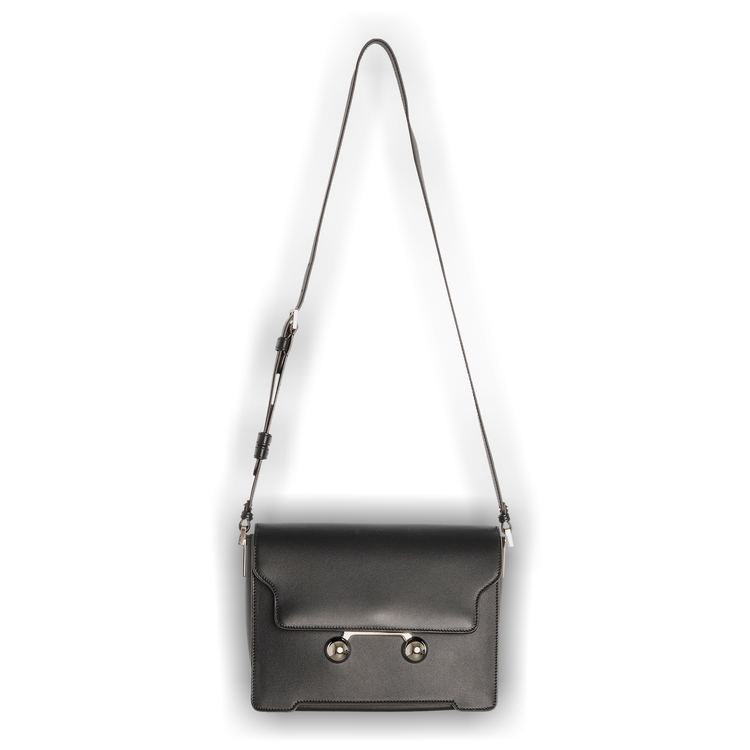 Buy Marni Trunkaroo Medium Shoulder Bag 'Black' - SBMQ0107U0