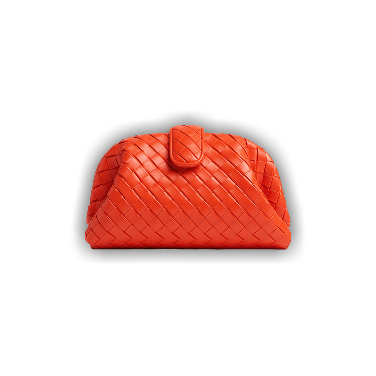 Buy Bottega Veneta Lauren 1980 Teen Clutch With Chain 'Orange/Mid