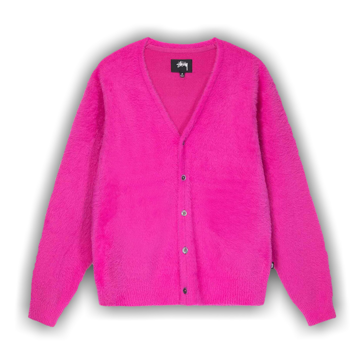 Buy Stussy Shaggy Cardigan 'Fucshia' - 117094 FUCS | GOAT CA