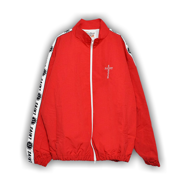 Buy SAINT Mxxxxxx Side Tape Track Jacket 'Red' - SM YS8 0000 Buy SAINT Mxxxxxx Side Tape Track Jacket 'Red' - SM YS8 0000