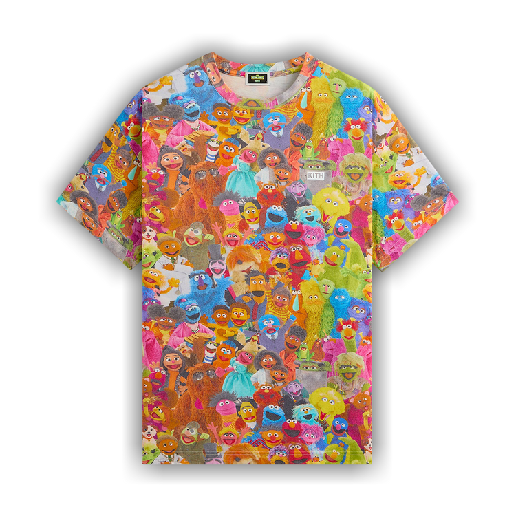 【新品】Kith x Sesame Street Family Tee Kith x Sesame Street Kids Family Tee Black - FW24 - US