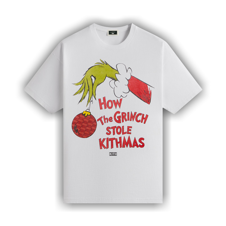 Buy Kith x The Grinch Book Title Vintage Tee 'White Buy Kith x The Grinch Book Title Vintage Tee 'White