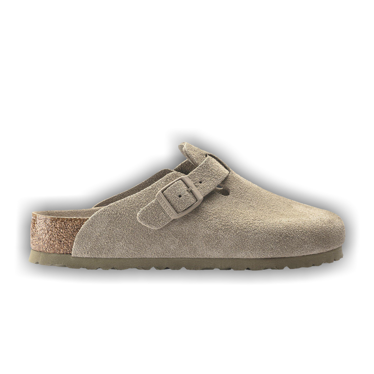 Buy Birkenstock Boston Soft Footbed Narrow 'Faded Khaki' - 1019108
