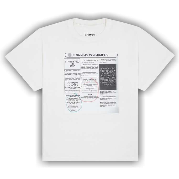 MM6｜ (SH0GC0043 S24312 900) Buy MM6 Maison Margiela T-Shirt 'Off White' - SH0GC0043