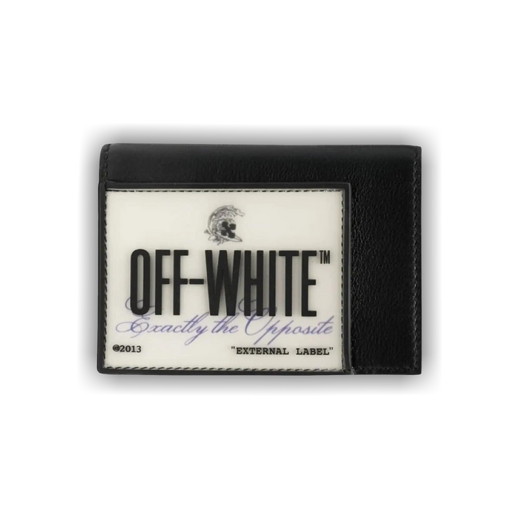 Buy Off-White Logo Patch Wallet 'Black/Multicolor