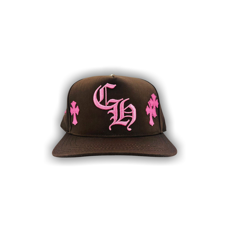 CHROME HEARTS ブラウンキャップ Chrome Hearts CH Baseball Hat Brown/Orange | Common Hype