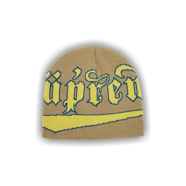 Buy Supreme New Era Accent Beanie 'Khaki' - FW24BN67 KHAKI