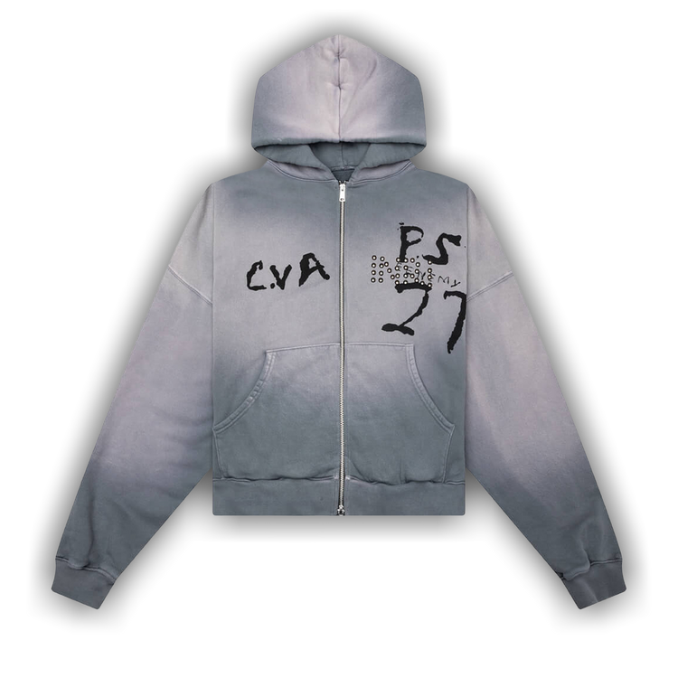 Buy RIVINGTON roi Rebis Inri Zip Hoodie 'Grail Grey' - INRI Buy RIVINGTON roi Rebis Inri Zip Hoodie 'Grail Grey' - INRI