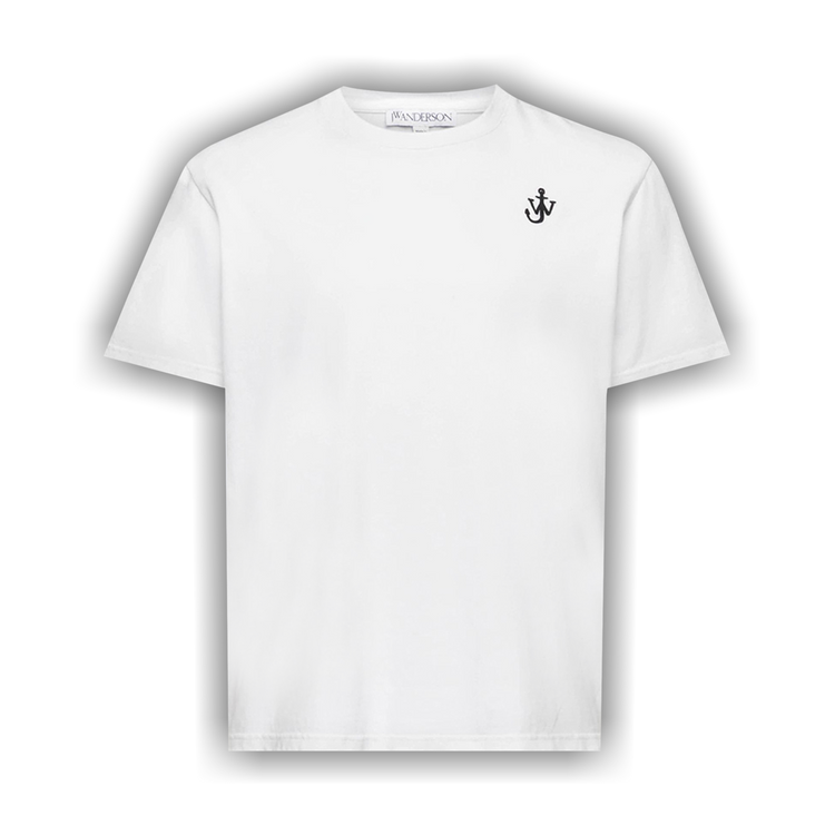 Tシャツ・カットソー J W ANDERSON ANCHOR EMBROIDERY T-SHIRT (JT0257 PG1510WHITE) ANCHOR LOGO T-SHIRT – JW Anderson