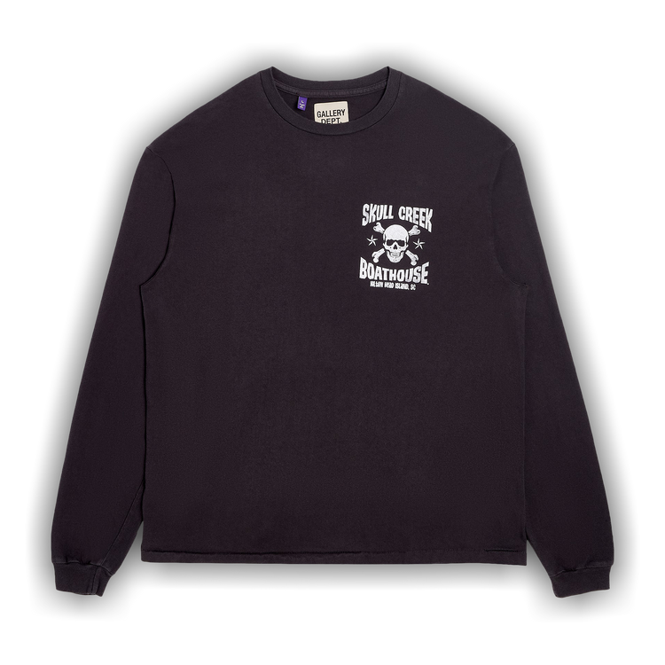 GALLERY DEPT. | SKULL CREEK L/S TEE VINTAGE BLACK Tシャツ GALLERY DEPT. Skull Creek Logo-Print Cotton-Jersey T-Shirt