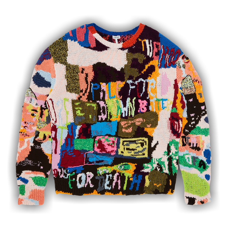 Buy Loewe Wool Sweater 'Multicolor' - H526Y14KI7 9990 | GOAT