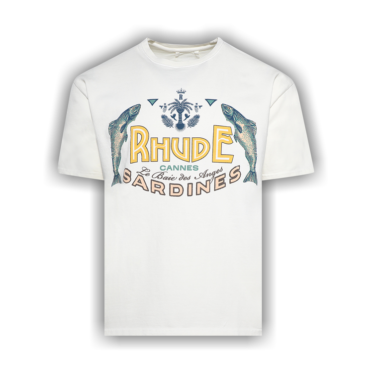 Buy Rhude Sardines Tee 'Vintage White' - PS25TT090120241 | GOAT