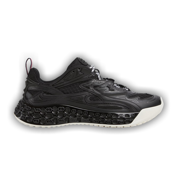 GUCCI ブラック スエード レースアップ スニーカー 9 1/2 GUCCI