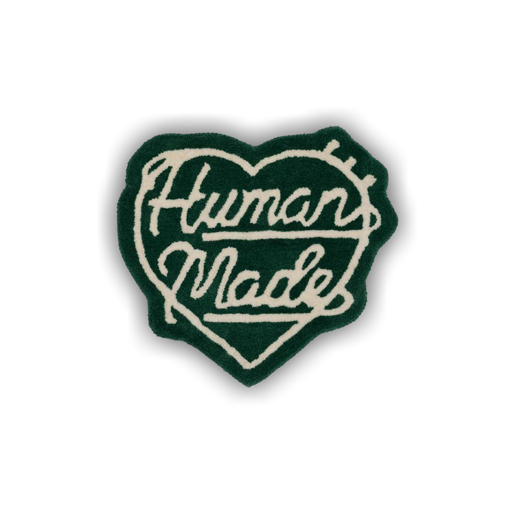 Buy Human Made Heart Rug Small 'Green' - HM28GD073 GREE | GOAT CA