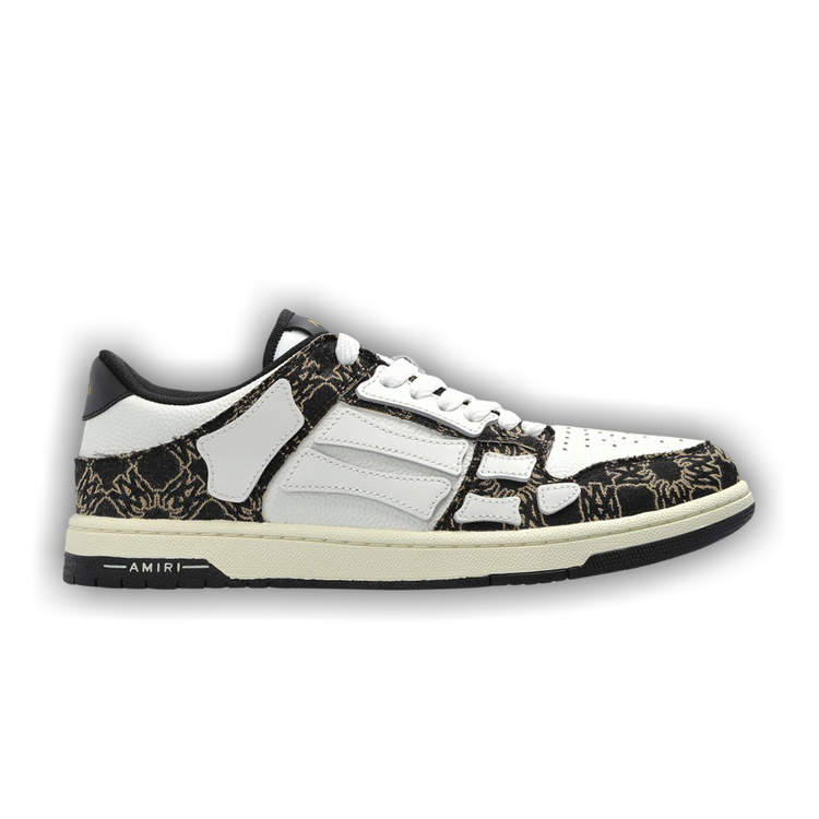 スニーカー AMIRI Men Sneakers AMFOSR1111 BLACK Black AMIRI Sneaker Skel Top Low black in leather and suede