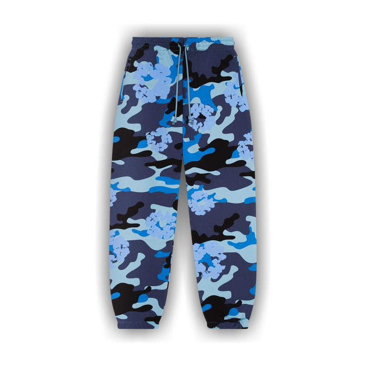 Buy Denim Tears Wreath Sweatpant 'Blue Camo' - FW24BAS0552 | GOAT