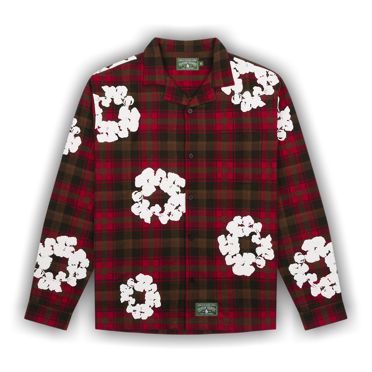 Buy Denim Tears Wreath Pajama Shirt 'Red' - FW24TWL0021 | GOAT