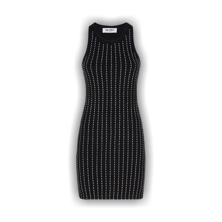 ワンピースその他 THE ATTICO Women Dresses 250WCW00206 100 BLACK Black midi dress for Women | THE ATTICO®