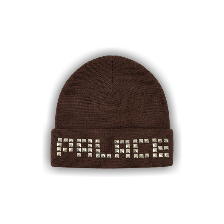 Buy Palace Emotional Studded Beanie 'Brown' - P28BN008 | GOAT