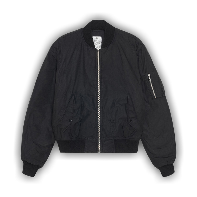 ジャケット・アウター stussy WAXED BUILT BOMBER JACKET M 115803_CREM_7_1d517a32-9879-