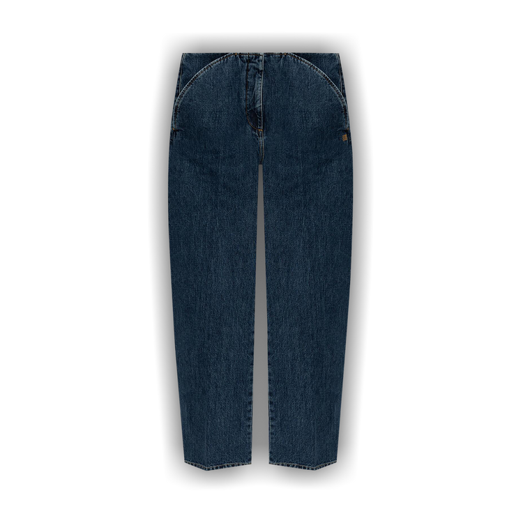 Buy Givenchy 4G Embroidered Straight-Leg Jeans 'Medium Blue